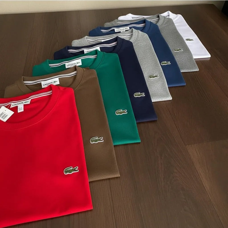 Pack x5 Remeras Lacoste Hombre Algodón Premium™