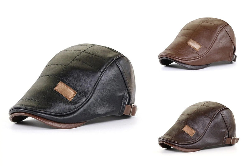 Boina Baret de Cuero – Estilo Clásico