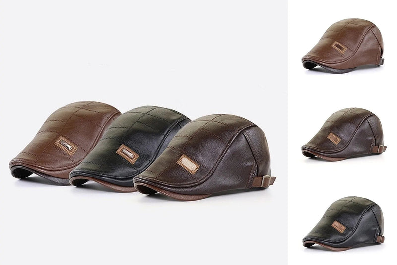Boina Baret de Cuero – Estilo Clásico