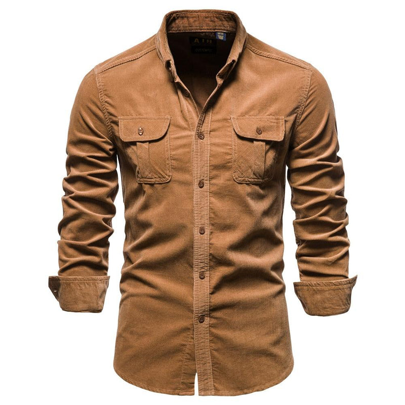 Camisa Australiana de Algodón – Estilo Atemporal marron
