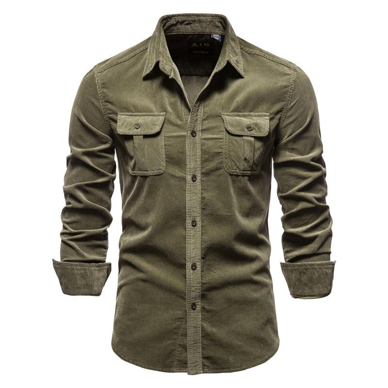 Camisa Australiana de Algodón – Estilo Atemporal verde