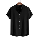 Camisa Elegance Lin-Rayón – Sofisticación y Confort negro