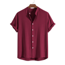 Camisa Elegance Lin-Rayón – Sofisticación y Confort rojo