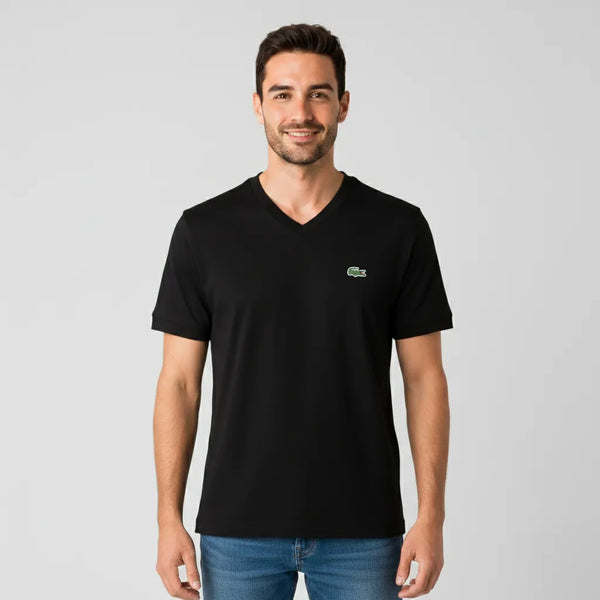 Pack x5 Remeras Cuello en V Lacoste Hombre Algodón Premium™
