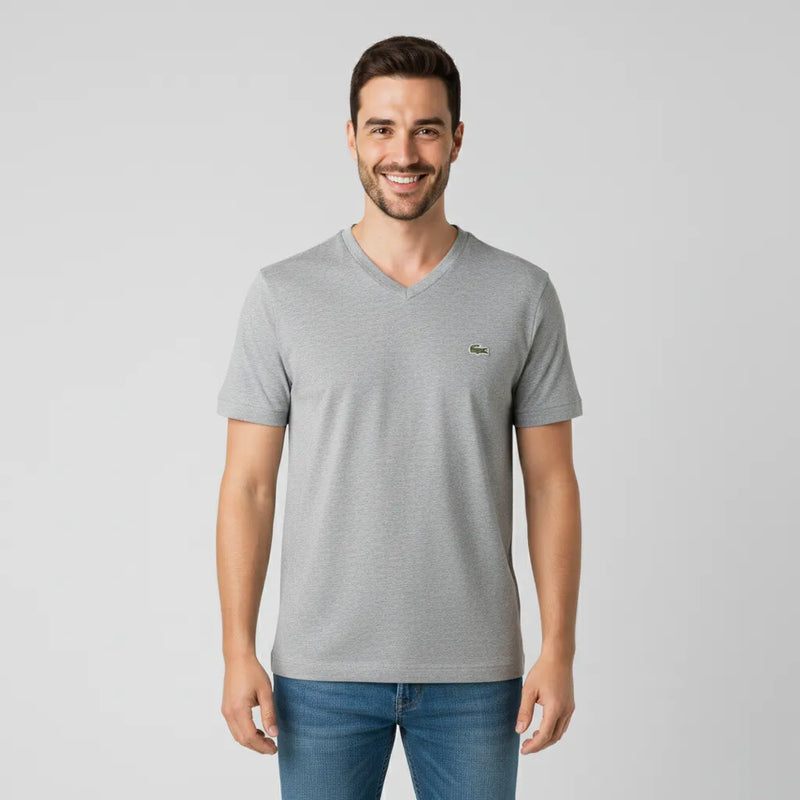 Pack x5 Remeras Cuello en V Lacoste Hombre Algodón Premium™