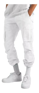 Pantalón Cargo Jogger Fit – Confort y Estilo Urbano blanco