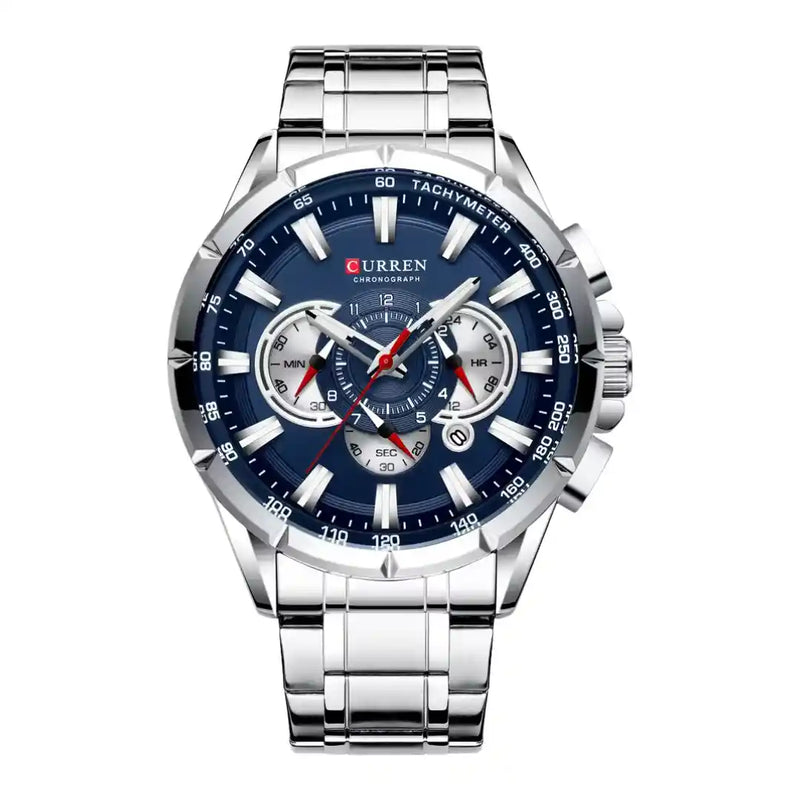 Reloj Elegancia Acero Inoxidable – Precisión y Estilo plata 2