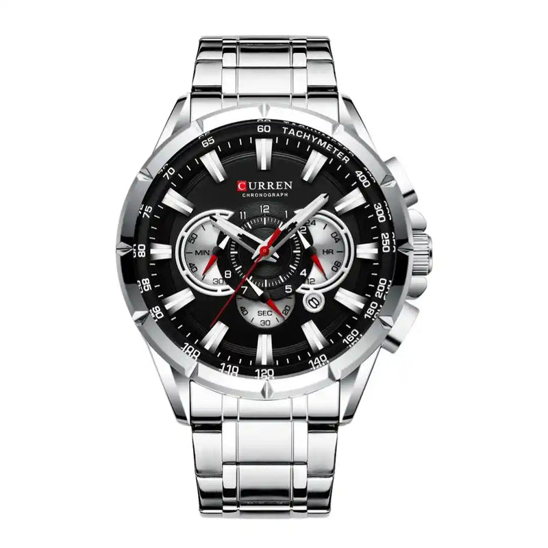 Reloj Elegancia Acero Inoxidable – Precisión y Estilo plata 3