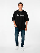 Remera Oversize “Los Angeles” con Ribetes en Contraste – Hombre | Paulo Dybala